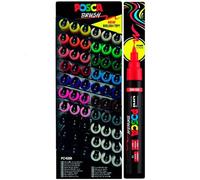 Posca marcador pc-5br brush punta m semiflexible colores surtidos expo