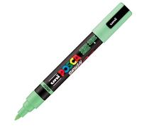 Posca Rotulador PC5BR – Punta de cepillo mediano semiflexible, pintura a base de agua, verde claro