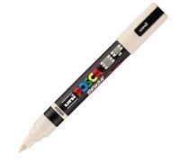 POSCA Mitsubishi Pencil - Rotulador PC5BR - Punta de cepillo mediano, semiflexible, pintura a base de agua, todo soporte, color beige