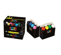 Posca MOP'R PCM-22 Estuche de 8 Marcadores de Pintura Surtidos con Punta de Gomaespuma 3-19 mm
