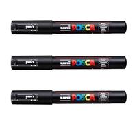 POSCA PC-1M Uni-Ball - Paquete de 3 (gama completa de 22 colores disponibles)