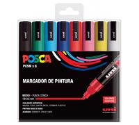 Posca pc-5m/8c estuche de 8 marcadores de pintura - punta de poliester