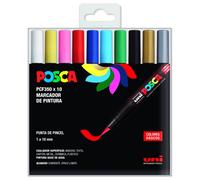 Posca pcf-350/10c estuche de 10 marcadores de pintura base al agua - p