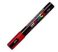 Posca Rotulador Osama Uni PC5 – 6 unidades, punta redonda mediana 1,8–2,5 mm – Rojo