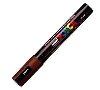Posca Rotulador Osama Uni PC5 punta redonda mediana con trazo de 1,8 mm a 2,5 mm color Marrón