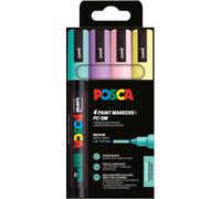 Posca Rotuladores acrílicos PC-5M set pastel punta redonda 1,8-2,5 mm 4 uds