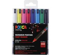 POSCA Rotuladores PC1M Estuche BASIC 8ud extra fino