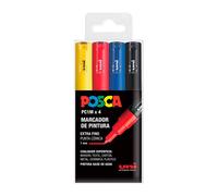 POSCA Rotuladores PC1M Set 4ud Basicos