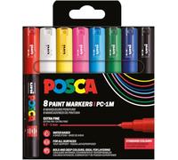 Posca Rotuladores acrílicos PC-1MC (401651) Punta extra fina 0,7-1 mm 8 colores