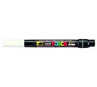 Posca Uni-Ball PCF-350 Cepillo Punta Rotulador - Blanco - Individual Pluma