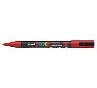 Posca Uni-Ball Pluma Marcadora PC-3M - Rojo - Individual Pluma