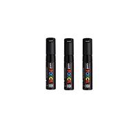 Posca Uni-Ball Pluma Marcadora PC-8K - Negro - Paquete de 3 Bolígrafos