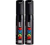 Posca Uni-Ball UNIPC7M NegroUd 181399-Marcador de punta ancha cónica PC-7M, 4,5-5,5 mm, negro, 1 Unité (Lot 1) (Paquete de 2)