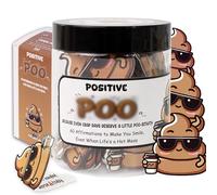 Positive Poo Jar - Divertidos regalos de Navidad para hombres, adolescentes, 60 afirmaciones divertidas, regalo de elefante blanco, tarro de apoyo emocional para amigos, adolescentes, niñas, cosas de