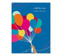 Positively Green Greeting Cards: Birthday - "Hold fast to joy" - May Sarton (Pack of 6)