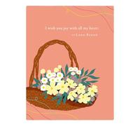 Positively Green Greeting Cards: Birthday - I wish you joy with all my heart (Pack of 6)