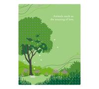 Positively Green Greeting Cards: Pet Sympathy - Animals Teach Us the Meaning of Love (Pack of 6)