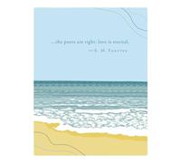 Positively Green Greeting Cards: Sympathy - "The poets are right: love is eternal" - E.M. Forster (Pack of 6)