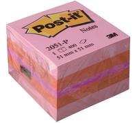 Post-it 2051-p nota autoadhesiva plaza naranja, rosa, amarillo 400 hoj