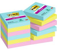 Post-it 622-12ss-cos nota autoadhesiva plaza azul, verde, rosa 90 hoja