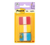 Post-It 686-RYB Blank tab index Azul, Rojo, Amarillo - Lengüeta de índice (Blank tab index, Azul, Rojo, Amarillo, 25,4 mm, 38 mm)