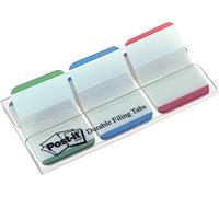 Post-it Marcadores index rígidos 686LGBR Blanco/Rojo/Verde/Azul Tamaño Standard Pack de 3