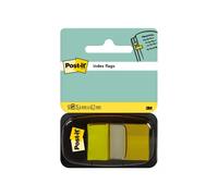 Post-it Banderitas Separadoras 680-5 Amarilla Dispensador de 50 Unidades Transparentes Reutilizables 25.4 x 43.1 mm