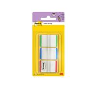 Post-it Banderitas Separadoras Index Verde, Rojo y Azul Dispensador Funda 3x22 Medidas 38,1 x 25,4 mm