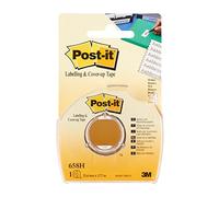 Post-it Cinta adhesiva para etiquetas y corrección, 25,4x17,7 m, escribible blanca removible, 1 rollo