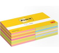 Post-it Bloc autoadhesivo 2028-OCPPX2 76x76 mm – 2 blocs de 450 hojas azul verde naranja rosa