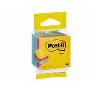 Post-it Cubo de notas Mini 2012-MUC, Colores Ultra, 51x51 mm, 400 hojas, cuadradas, reposicionables