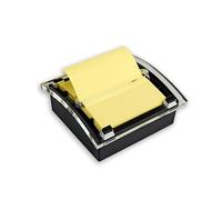 Post-It Dispensador de notas emergentes para notas de 7,6 x 7,6 cm, dispensador negro, 50 hojas