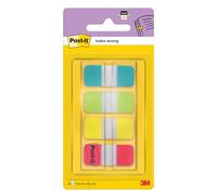Post-it Index 676-ALYR-EU - Set Mini Marcador Fuerte, Turquesa / Lima / Amarillo / Rojo, (paquete de 40)