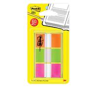 Post-it Index 680-OLP-EU Marcadores de 1 pulgada Dispensador con 3 colores y 20 marcadores por color . 24Disp/caja