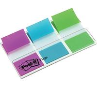 Post-it Index 680-PBG, 79x49 marcadores. Disp. funda 3x20. Colores: verde, azul y violeta. 1 pack