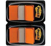 Post-it Index Marcadores medianos, naranja en paquete doble, 50 uds. paquete