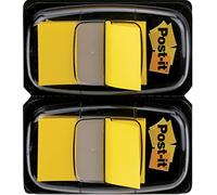 Post-It Index Marcadores, Medio, Amarillo, 25.4 mm x 43.2 mm, 100 Marcadores