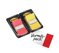 Post-it Index Marcadores, Medio, Rojo y Amarillo, 25.4 mm x 43.2 mm, 50 Marcador