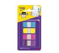 Post-it Banderitas rígidas 676-AYPV-EU – 4x10 dispensador colores agua, amarillo, rosa y violeta
