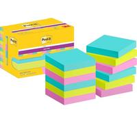 Post-it Bloc de notas Super Sticky Pack de 12 Colores Miami 47,6 x 47,6 mm