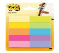 Post-it - marcadores de papel (12,7 x 44,4 mm, 10 unidades), varios co