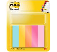 Post-it Mininotas Colección Beachside Colour – 15 x 50 mm – 50 hojas/bloc – 5 blocs/paquete