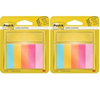 Post-it Mininotas, Colección Beachside Colour, 15mmx50mm, 50 hojas/bloc, 5 blocs/paquete (Paquete de 2)