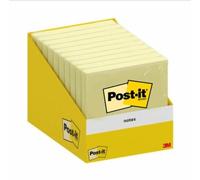 Post-it Notas adhesivas Amarillo canario – 10 blocs de 100 hojas – 76 x 76 mm
