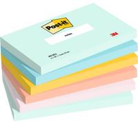 Post-it Notas Beach Color – 6 blocs x100 (76×127 mm) – Verde, Amarillo, Naranja, Azul y Rosa