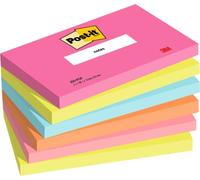 Post-it Notas Colección Poptimistic - 6 blocs de 100 hojas (76×127 mm) Rosa/Verde/Azul/Naranja
