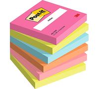 Post-it Notas Colección Poptimistic Color – 6 Blocs, 100 Hojas (76x76 mm) Rosa/Verde/Azul/Naranja