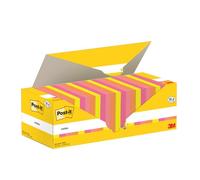 Post-it Notas - Paquete de 18 Blocs + 6 Blocs GRATIS, 100 Hojas por Bloc (76 mm x 76 mm) - Colores Surtidos - Notas Autoadhesivas para Listas de Tareas y Recordatorios