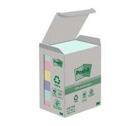 Post-it notas recicladas, paquete de 6 blocs de notas, 100 hojas por b