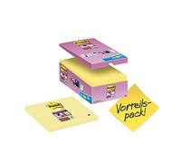 Post-it Notas Super Sticky Canary Yellow, 14 blocs + 2 GRATIS, 76 x 127 mm